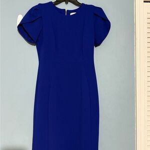 Calvin Klein Royal Blue Midi Dress